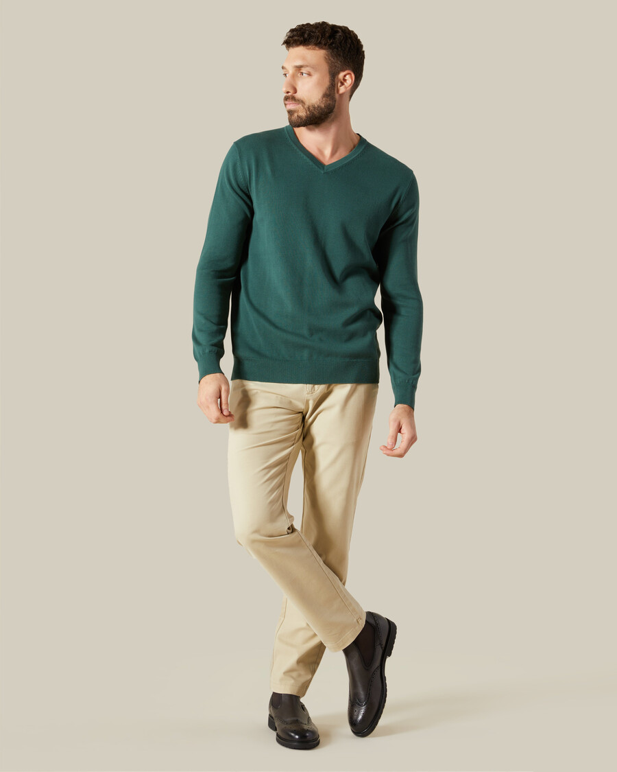 jersey de cuello en v
