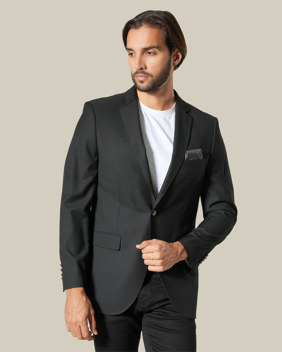 chaqueta de traje de un solo pecho