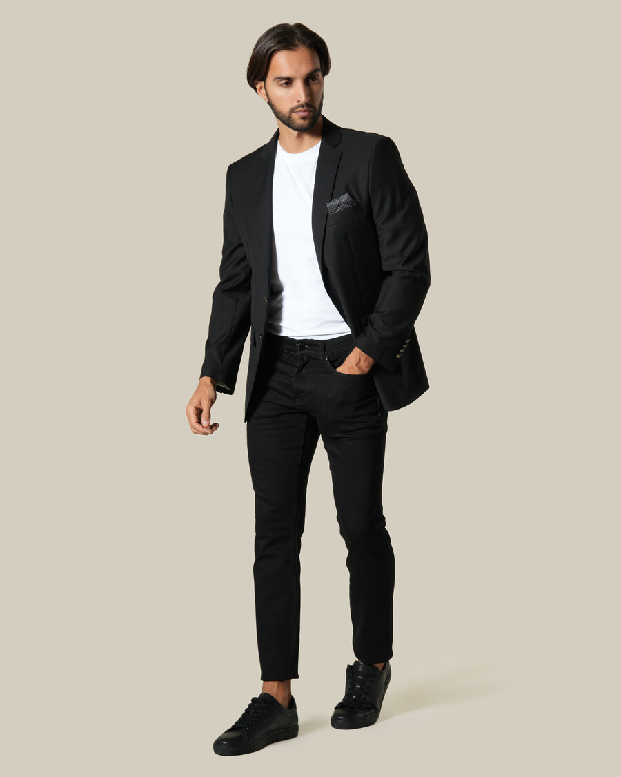 chaqueta de traje de un solo pecho