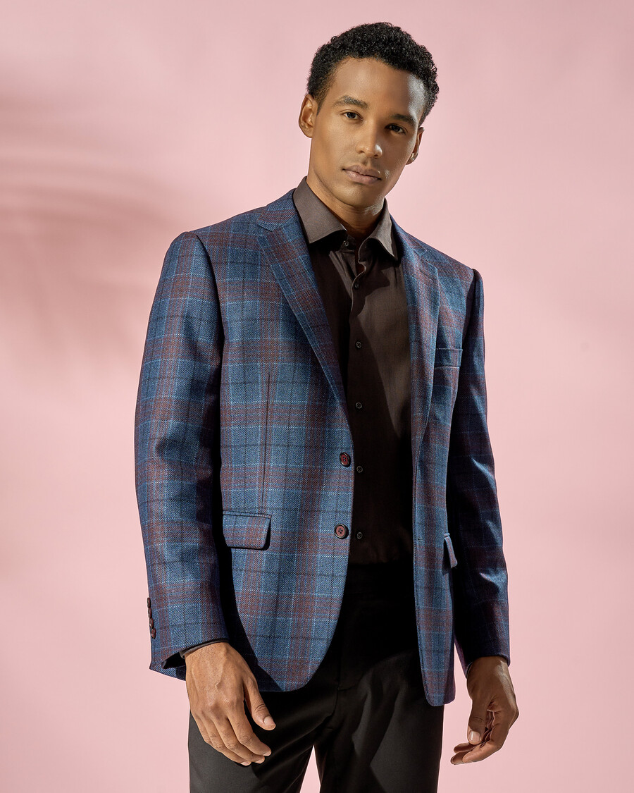 chaqueta formal de corte entallado