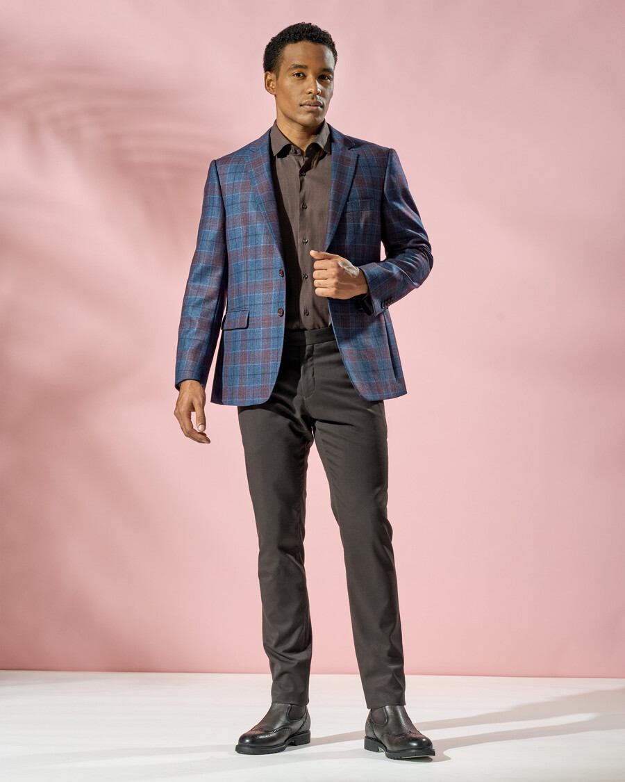 chaqueta formal de corte entallado
