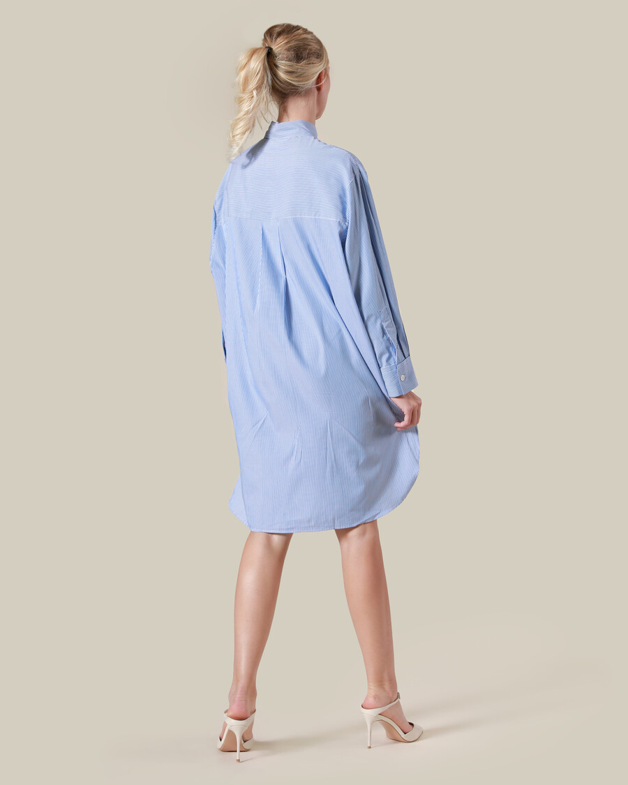 camisa de algodón oversize a rayas