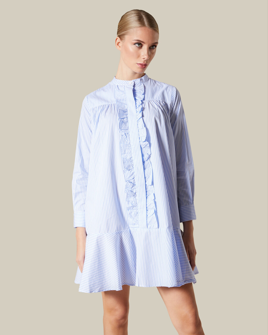 vestido de tienda de rayas
