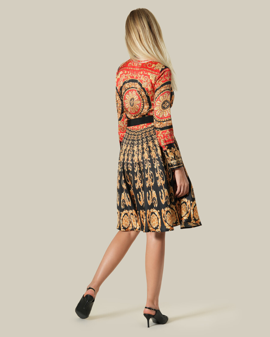 vestido estampado barroco español