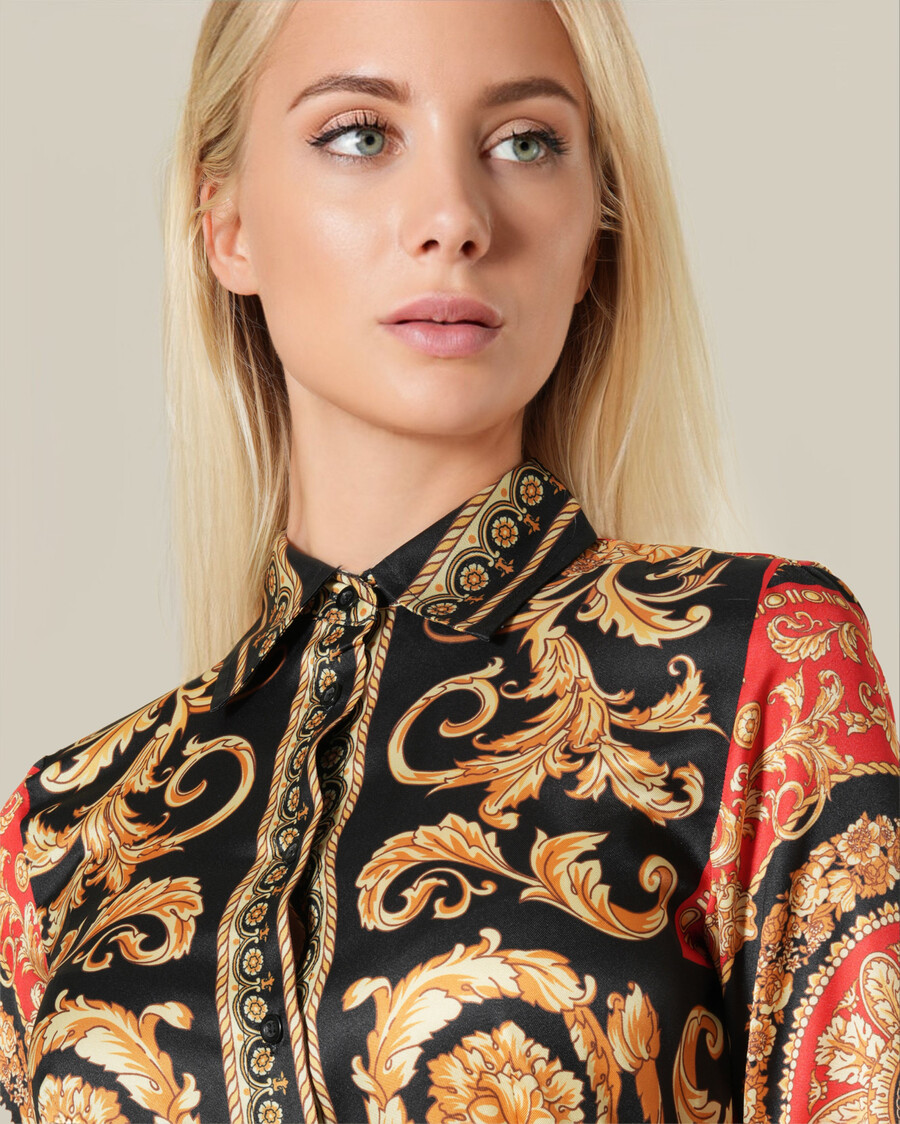 vestido estampado barroco español