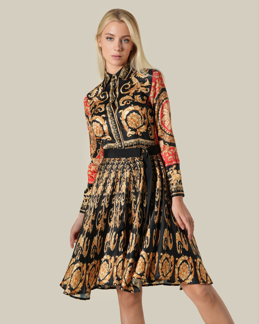 vestido estampado barroco español