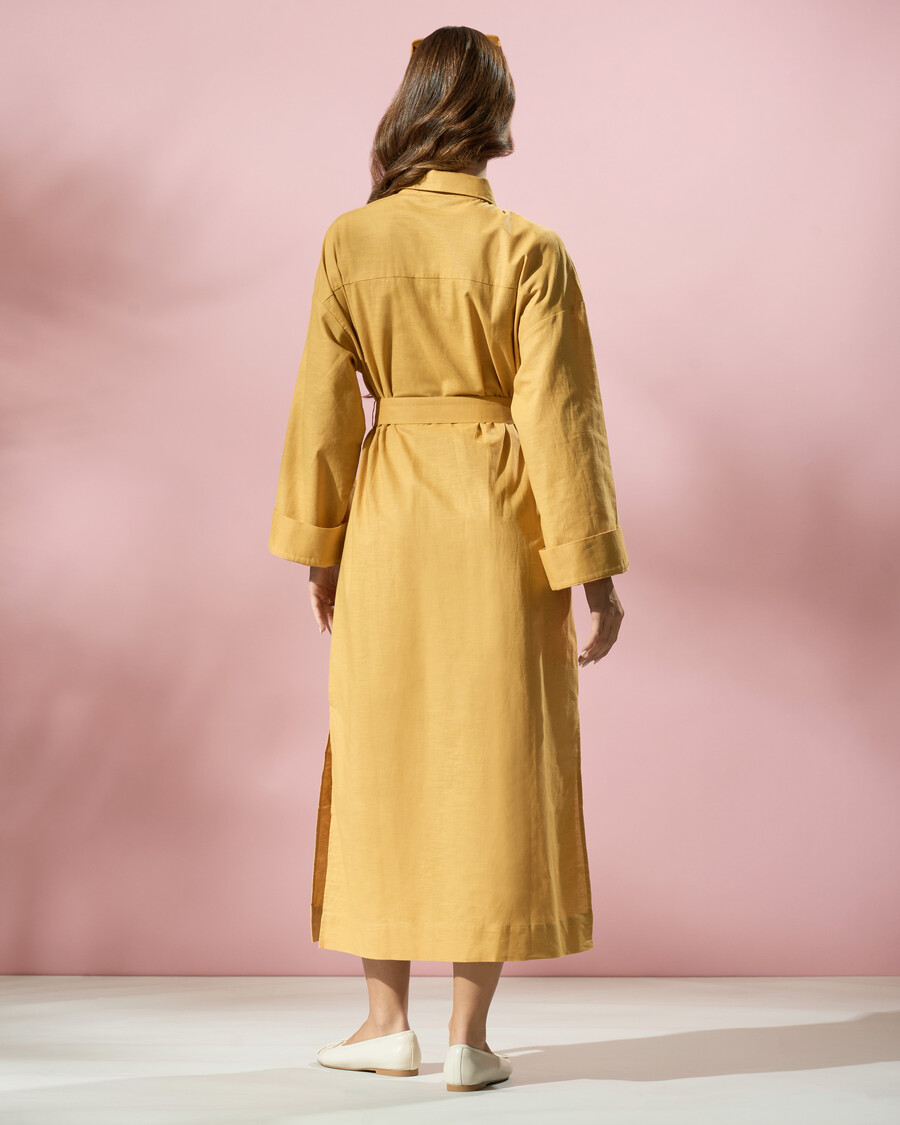 vestido camisero clásico midi