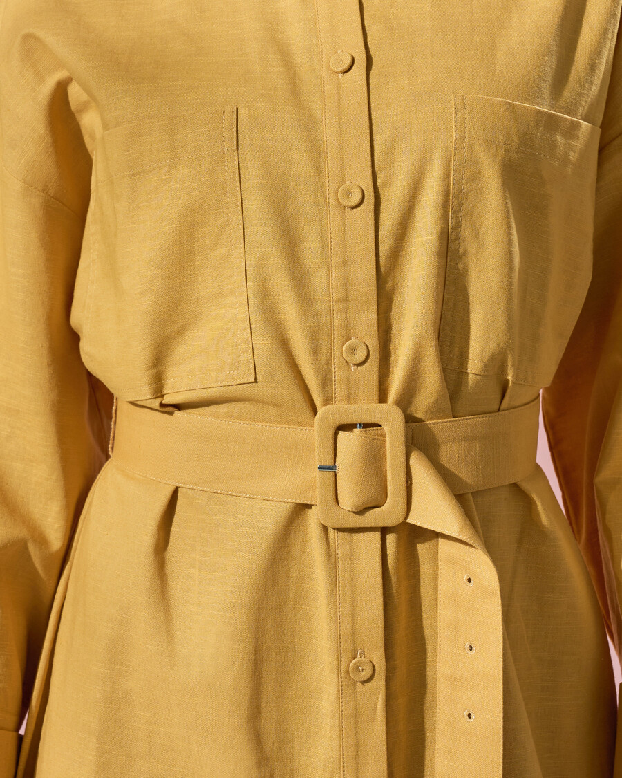 vestido camisero clásico midi
