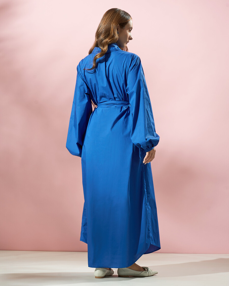 vestido largo relajado